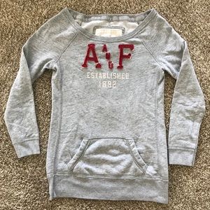 Abercrombie & Fitch Gray Sweatshirt